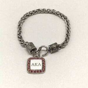 AKA Elegant Silver Charm Bracelet